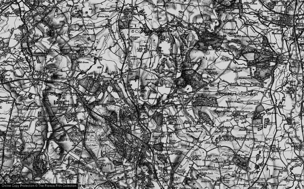 Old Map of Roughley, 1899 in 1899