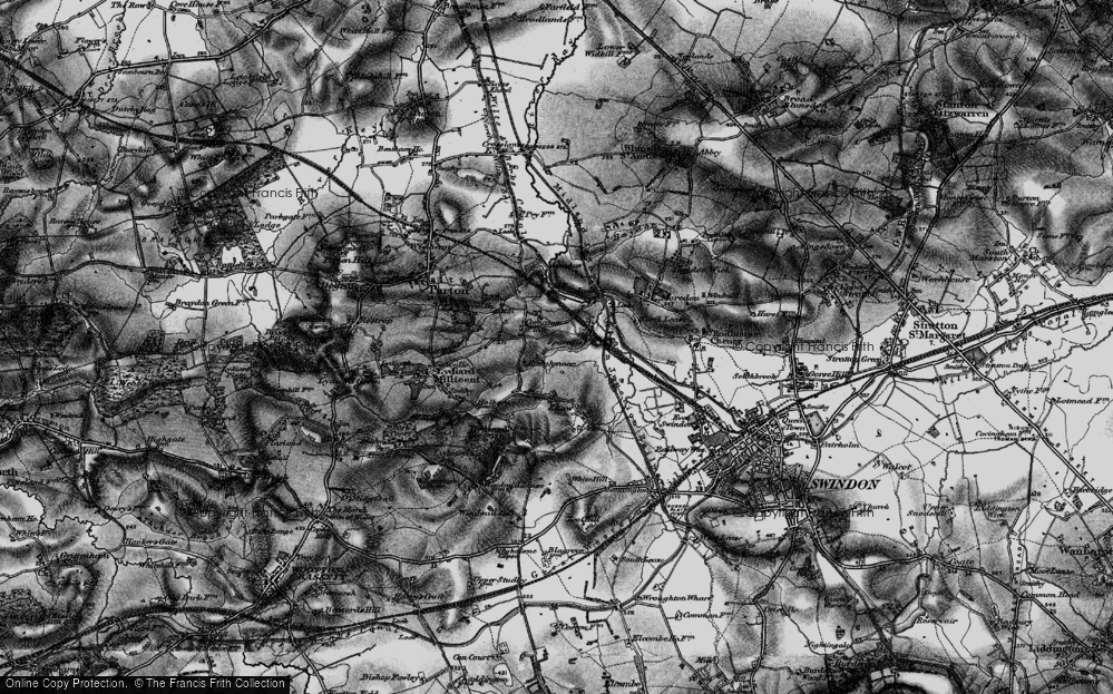 Old Map of Roughmoor, 1896 in 1896