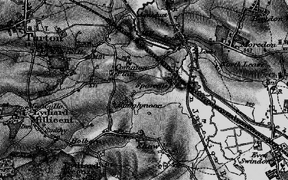 Old map of Roughmoor in 1896