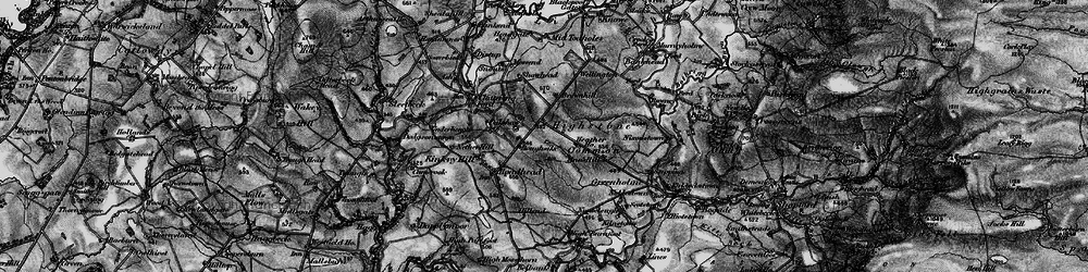 Old map of Birk Bush in 1897