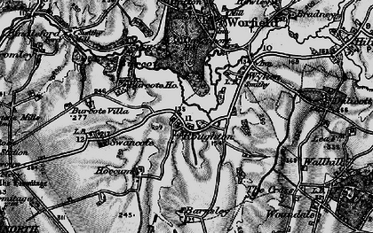 Old map of Roughton in 1899