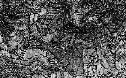 Old map of Roughway in 1895