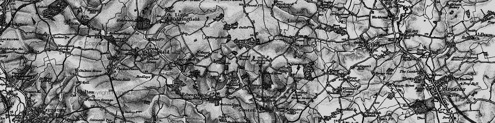 Old map of Bull's Cross Wood in 1896