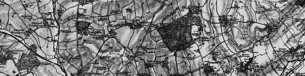 Old map of Round Spinney in 1898