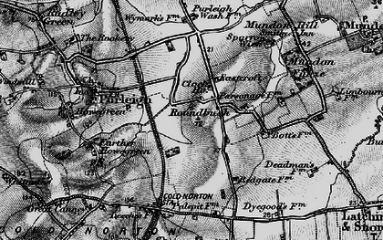 Old map of Roundbush in 1896