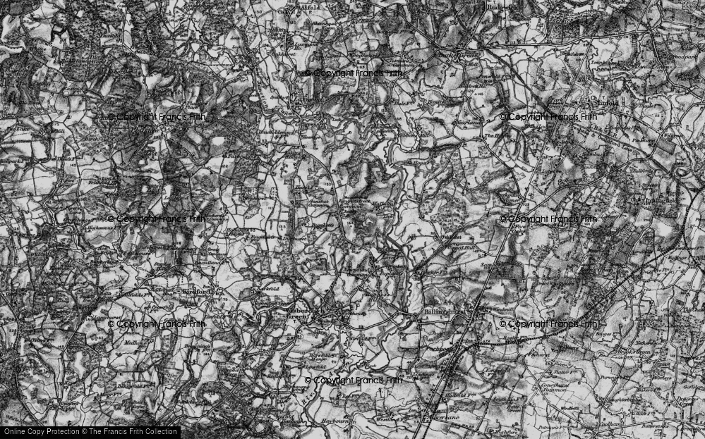 Old Map of Roundstreet Common, 1895 in 1895