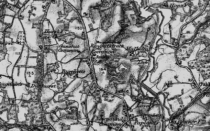 Old map of Roundstreet Common in 1895