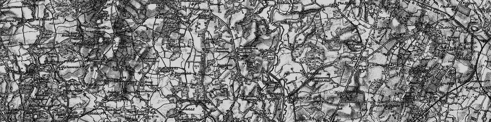 Old map of Roundstreet Common in 1895