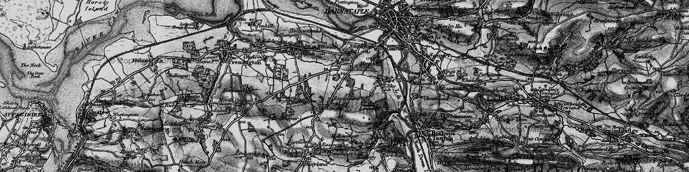 Old map of Roundswell in 1898