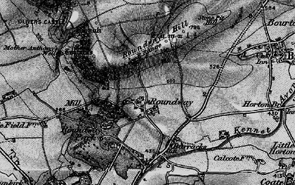 Old map of Roundway in 1898