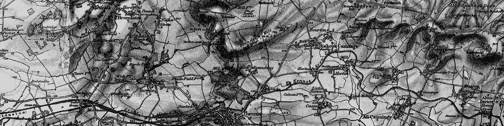 Old map of Roundway in 1898
