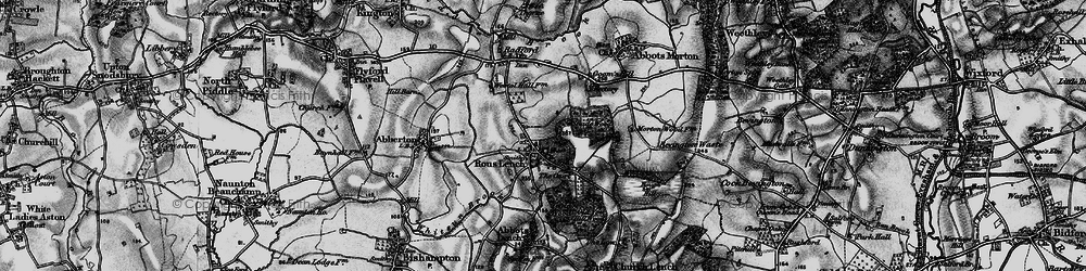 Old map of Rous Lench in 1898