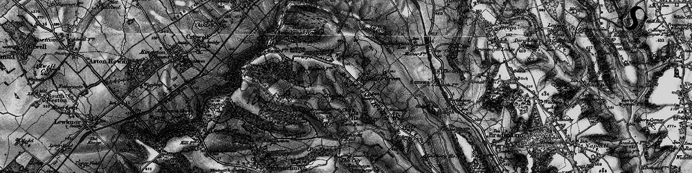 Old map of Rout's Green in 1895