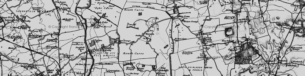 Old map of Leven Canal in 1897
