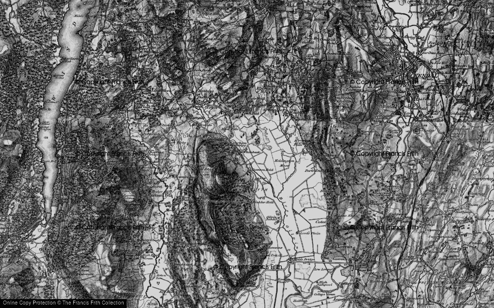 Old Map of Row, 1897 in 1897