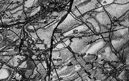 Old map of Row Brow in 1897