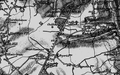 Old map of Row Green in 1896