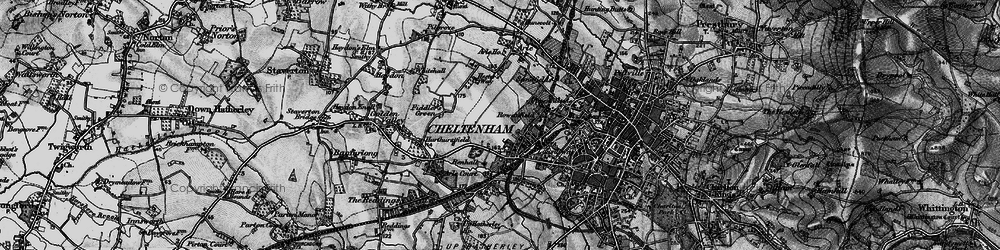 Old map of Rowanfield in 1896