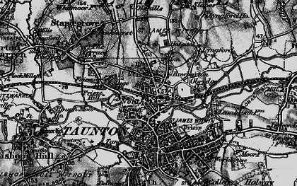 Old map of Rowbarton in 1898