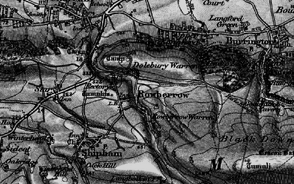 Old map of Rowberrow in 1898