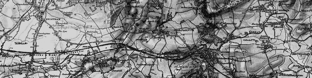 Old map of Rowde in 1898