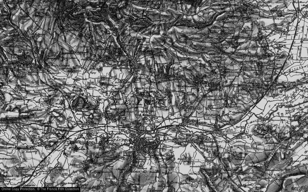 Old Map of Rowford, 1898 in 1898