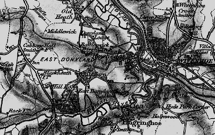 Old map of Rowhedge in 1896
