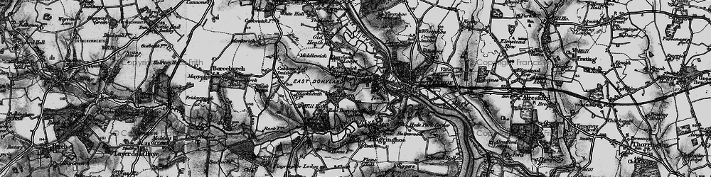 Old map of Rowhedge in 1896