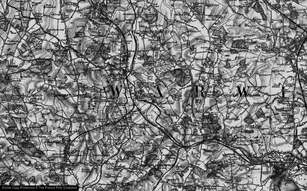 Old Map of Rowington, 1898 in 1898