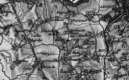 Old map of Rowland's Green in 1898