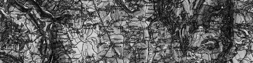 Old map of Rowland's Green in 1898