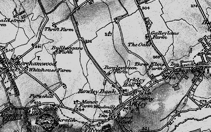 Old map of Rowley Green in 1896