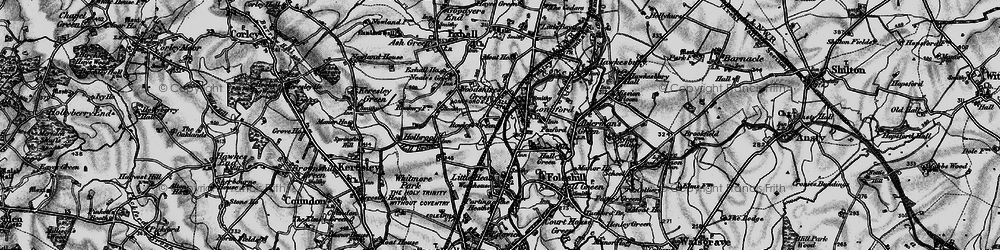 Old map of Rowley's Green in 1899