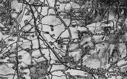 Old map of Rowly in 1896
