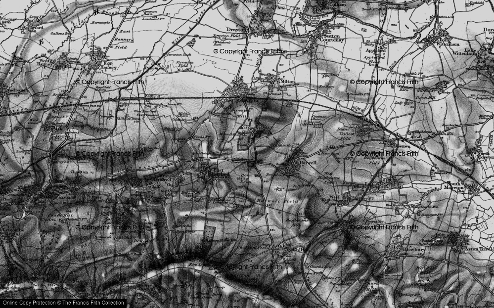 Old Map of Rowstock, 1895 in 1895