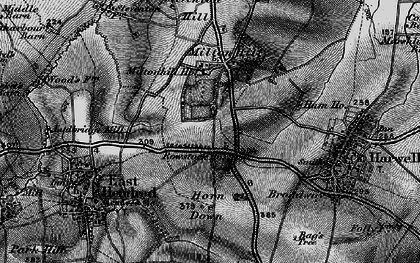 Old map of Rowstock in 1895