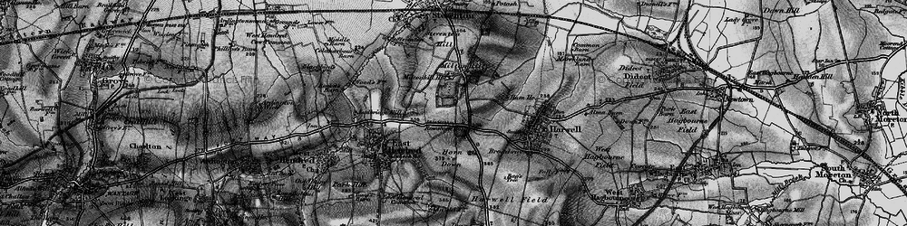 Old map of Rowstock in 1895