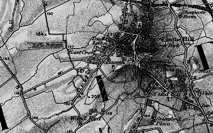 Old map of Roxeth in 1896