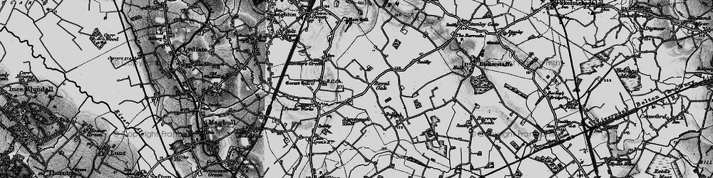 Old map of Billinges in 1896