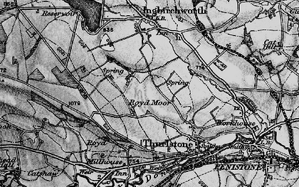 Old map of Royd Moor in 1896