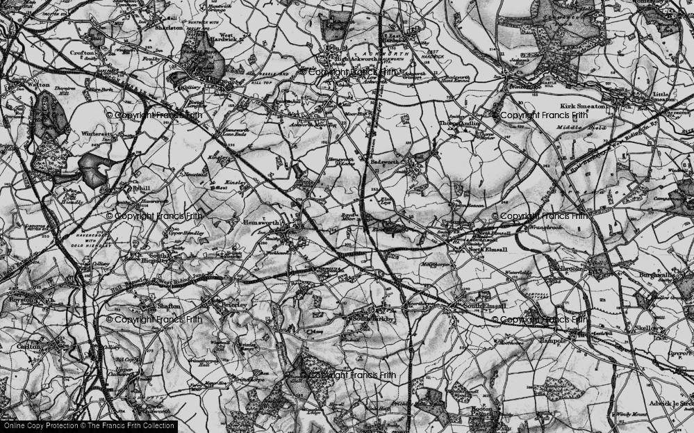 Old Map of Royd Moor, 1896 in 1896