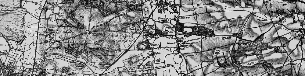 Old map of Roydon Common in 1893