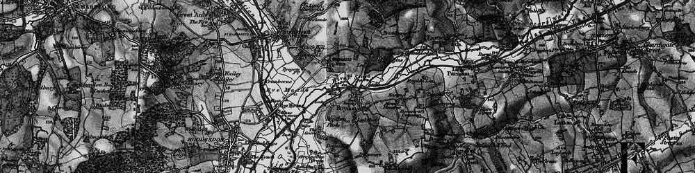 Old map of Roydon in 1896