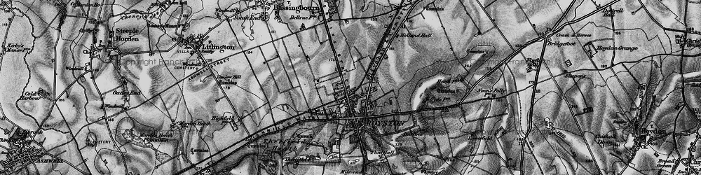Old map of Royston in 1896
