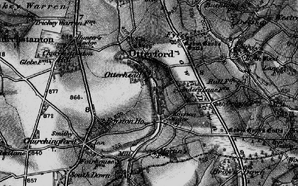 Old map of Brown Down Lodge in 1898