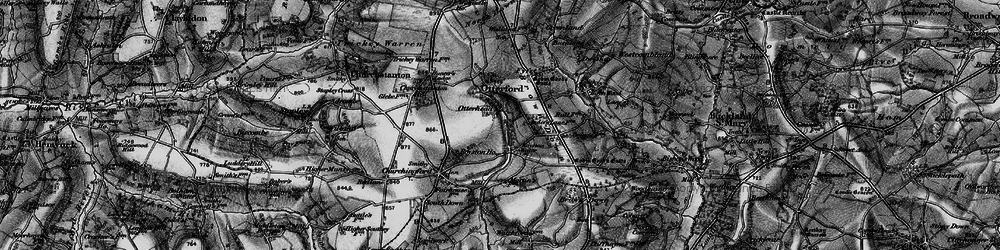 Old map of Brown Down Lodge in 1898