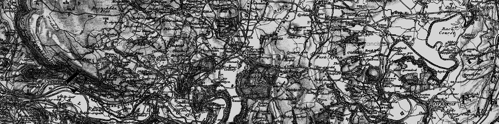 Old map of Ruabon in 1897