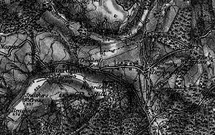 Old map of Ruardean Hill in 1896