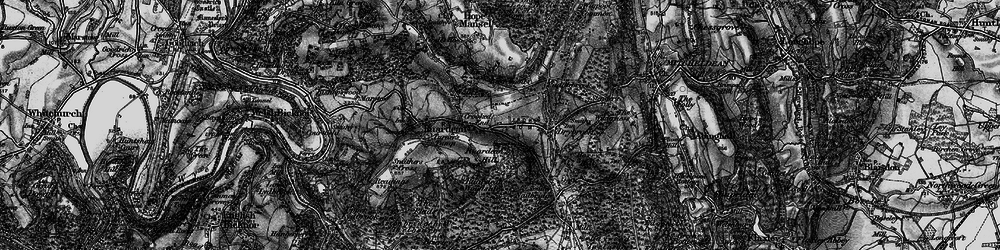 Old map of Ruardean Hill in 1896