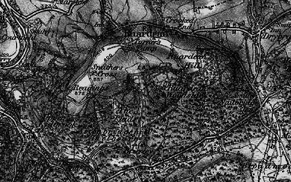 Old map of Ruardean Woodside in 1896